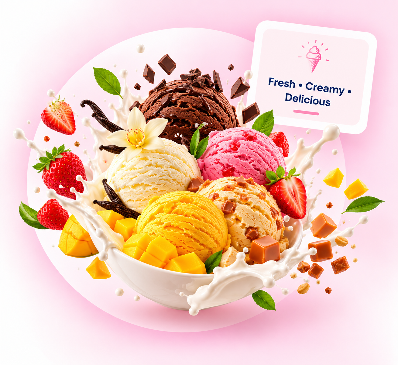 Patil Cold mixed ice cream flavours
